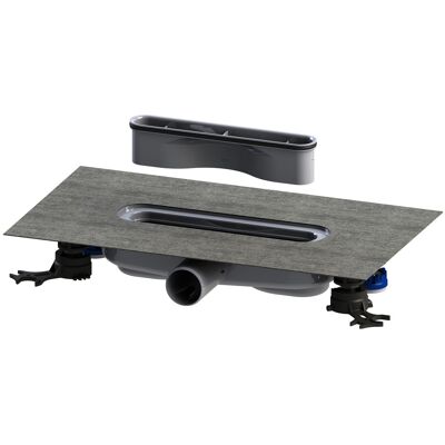 Ensemble de Garniture de Vidange Kaldewei - Horizontal Plat pour Caniveaux de Douche - Publicité Ensemble de Garniture de Vidange Kaldewei - Horizontal Plat pour Caniveaux de Douche - Publicité
