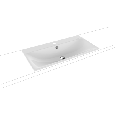 Lavabo encastré Kaldewei Silenio - Rectangulaire, 90x46cm, Blanc - Publicité Lavabo encastré Kaldewei Silenio - Rectangulaire, 90x46cm, Blanc - Publicité