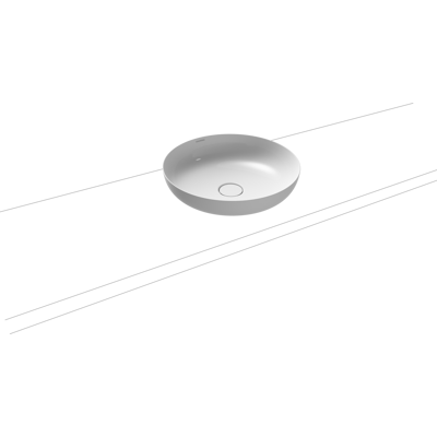 Kaldewei Miena Vasque - Ronde, Blanc, 450mm - Lavabo - Publicité Kaldewei Miena Vasque - Ronde, Blanc, 450mm - Lavabo - Publicité