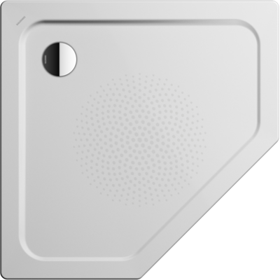 Plateau de douche Cornezza de Kaldewei - Forme pentagonale, 90x90cm, Antidérapant, avec support - Publicité Plateau de douche Cornezza de Kaldewei - Forme pentagonale, 90x90cm, Antidérapant, avec support - Publicité