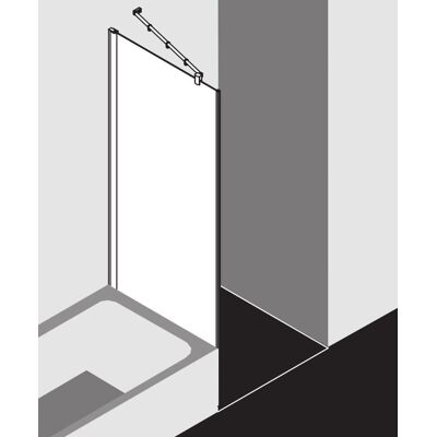 Kermi Diga paroi latérale raccourcie DITVD07516VPK 75x160cm, argent brillant, TSG clear Clean - Publicité Kermi Diga paroi latérale raccourcie DITVD07516VPK 75x160cm, argent brillant, TSG clear Clean - Publicité