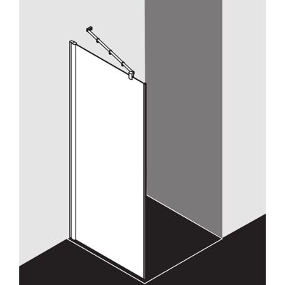Paroi de Douche Kermi Diga - Réglable, Verre de Sécurité, Argent - Publicité Paroi de Douche Kermi Diga - Réglable, Verre de Sécurité, Argent - Publicité