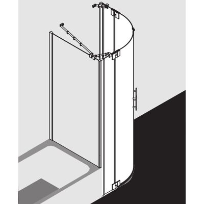 Kermi Modèle FXP5009020VAK Argent Brillant Quatre-Cercle Douche - Publicité Kermi Modèle FXP5009020VAK Argent Brillant Quatre-Cercle Douche - Publicité