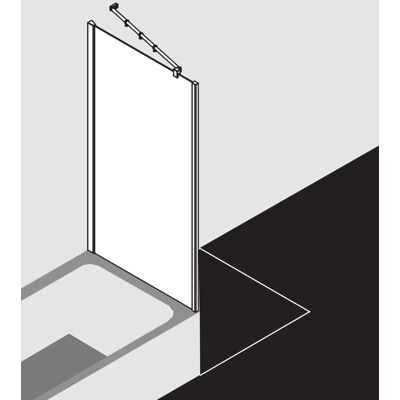 Panneau latéral raccourci Kermi Filia XP pour baignoire - Argent brillant - Paroi de douche - Publicité Panneau latéral raccourci Kermi Filia XP pour baignoire - Argent brillant - Paroi de douche - Publicité
