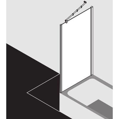 Paroi de Douche Kermi Filia XP - 75x160cm, Argent Brillant, Verre Sécurit - Publicité Paroi de Douche Kermi Filia XP - 75x160cm, Argent Brillant, Verre Sécurit - Publicité