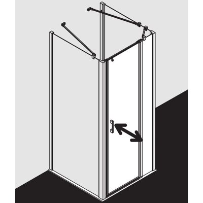 Porte de Douche Kermi LIGA - 115cm x 200cm - Argent brillant - Verre de sécurité - Publicité Porte de Douche Kermi LIGA - 115cm x 200cm - Argent brillant - Verre de sécurité - Publicité