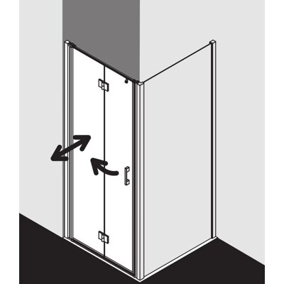 Porte de Douche Kermi Liga - Argenté brillant, 90x200cm, Pivotante, Verre de Sécurité - Publicité Porte de Douche Kermi Liga - Argenté brillant, 90x200cm, Pivotante, Verre de Sécurité - Publicité