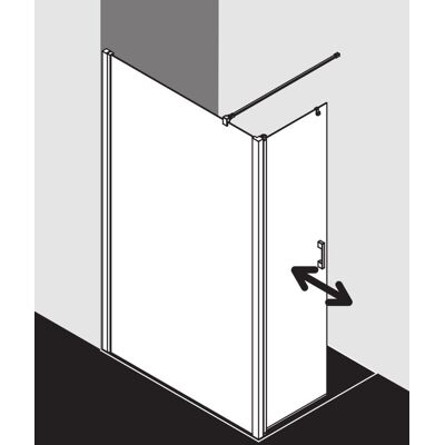 Paroi de Douche Walk-In Argent Kermi - 1230mm x 2000mm - Publicité Paroi de Douche Walk-In Argent Kermi - 1230mm x 2000mm - Publicité