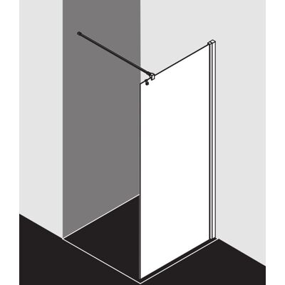 Paroi de douche Walk-In Argent Brillant - Paroi de douche - Publicité Paroi de douche Walk-In Argent Brillant - Paroi de douche - Publicité