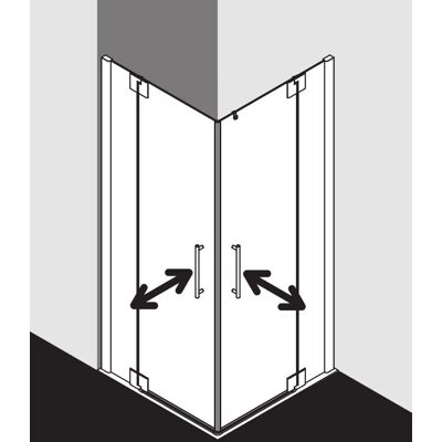 Kermi Pasa XP Entrée d'Angle - Verre de Sécurité, Réglable, Fabriqué en Allemagne - Paroi de Douche - Publicité Kermi Pasa XP Entrée d'Angle - Verre de Sécurité, Réglable, Fabriqué en Allemagne - Paroi de Douche - Publicité