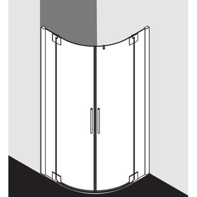 Kermi Pasa XP Cabine de Douche Quart de Cercle - Argent Brillant, Verre de Sécurité 8mm - Publicité Kermi Pasa XP Cabine de Douche Quart de Cercle - Argent Brillant, Verre de Sécurité 8mm - Publicité