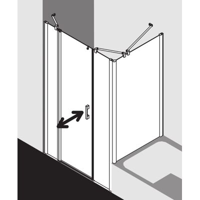Porte battante Pega de Kermi - Porte de Douche - Publicité Porte battante Pega de Kermi - Porte de Douche - Publicité