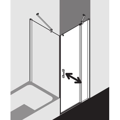 Porte de Douche Pega Kermi - Verre de Sécurité, Argent Brillant, 1030mm - Publicité Porte de Douche Pega Kermi - Verre de Sécurité, Argent Brillant, 1030mm - Publicité