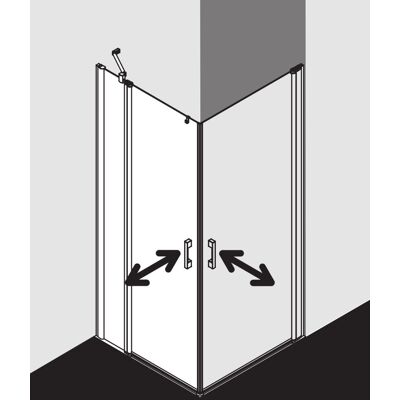 Paroi de douche Kermi Pega - Sans obstacle, verre ESG 6mm, Argent - Publicité Paroi de douche Kermi Pega - Sans obstacle, verre ESG 6mm, Argent - Publicité