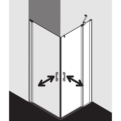 Porte de Douche Kermi Pega - Entrée d'angle 2 pièces, Argent brillant, ESG 6mm, 78x200cm - Publicité Porte de Douche Kermi Pega - Entrée d'angle 2 pièces, Argent brillant, ESG 6mm, 78x200cm - Publicité