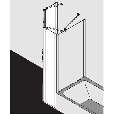 Cabine de douche Pega Kermi - Sans barrière, Verre de sécurité, Argent - Publicité Cabine de douche Pega Kermi - Sans barrière, Verre de sécurité, Argent - Publicité