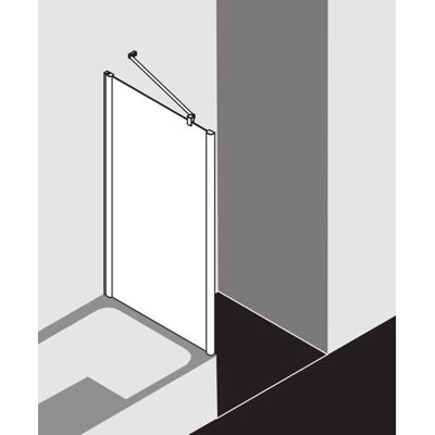 Paroi de douche Kermi Pega - 80x160cm, Argent brillant, Verre trempé clair - Publicité Paroi de douche Kermi Pega - 80x160cm, Argent brillant, Verre trempé clair - Publicité