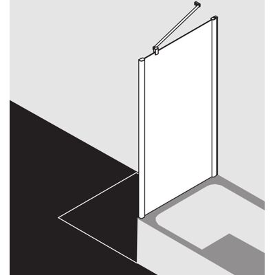 Paroi de Douche Kermi Pega - 70x160cm - Argent - Verre de Sécurité - Publicité Paroi de Douche Kermi Pega - 70x160cm - Argent - Verre de Sécurité - Publicité