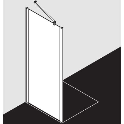 Paroi de Douche Kermi Argent Brillant - En U, 900mm - Publicité Paroi de Douche Kermi Argent Brillant - En U, 900mm - Publicité