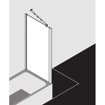 Paroi de douche Kermi Argent Brillant - Modèle RATVD 70x175cm - Publicité Paroi de douche Kermi Argent Brillant - Modèle RATVD 70x175cm - Publicité