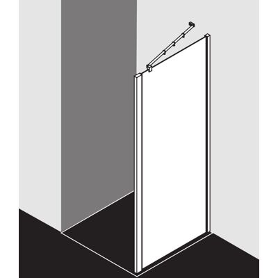 Mur de Douche Argent Mat 90x200cm - Verre de Sécurité Trempé - Publicité Mur de Douche Argent Mat 90x200cm - Verre de Sécurité Trempé - Publicité