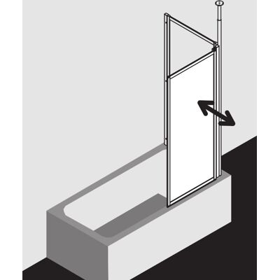 Paroi de Douche Blanche Vario 2000 - Verre de Sécurité, Ajustable, Fabriqué en Allemagne - Publicité Paroi de Douche Blanche Vario 2000 - Verre de Sécurité, Ajustable, Fabriqué en Allemagne - Publicité