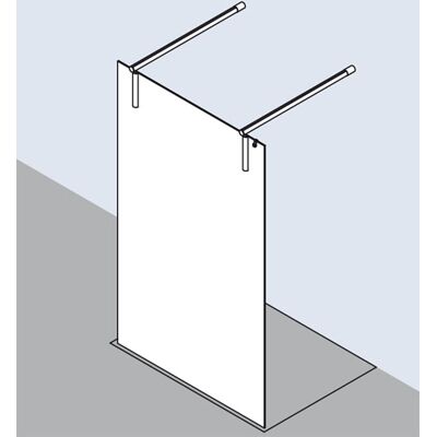 Kermi Walk-In XS Match - Verre trempé - 130x200cm - Publicité Kermi Walk-In XS Match - Verre trempé - 130x200cm - Publicité