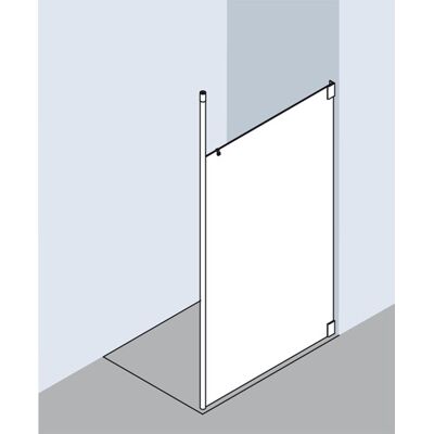 Kermi Walk-In XS Système en verre argent brillant - Douche Walk-In - Publicité Kermi Walk-In XS Système en verre argent brillant - Douche Walk-In - Publicité