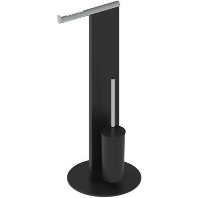 Keuco Modèle 04986370101 Ensemble de brosse wc - Universel, Noir/Chromé - Publicité Keuco Modèle 04986370101 Ensemble de brosse wc - Universel, Noir/Chromé - Publicité