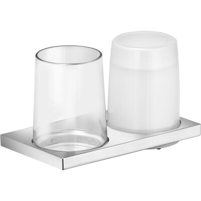 Keuco Édition 11 Support Double - Nickel brossé - Accessoires de salle de bain - Publicité Keuco Édition 11 Support Double - Nickel brossé - Accessoires de salle de bain - Publicité
