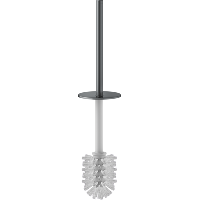 Keuco Modèle 11564134000 - Brosse WC avec manche et couvercle - Chrome noir brossé - Publicité Keuco Modèle 11564134000 - Brosse WC avec manche et couvercle - Chrome noir brossé - Publicité
