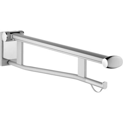 Keuco Support Poignée - 850mm Ergonomique Chrome/Noir-Gris - Support WC - Publicité Keuco Support Poignée - 850mm Ergonomique Chrome/Noir-Gris - Support WC - Publicité