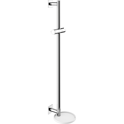 Barre de douche KEUCO 59585010922 Blanc/Chrome avec étagère - Accessoire de douche - Publicité Barre de douche KEUCO 59585010922 Blanc/Chrome avec étagère - Accessoire de douche - Publicité