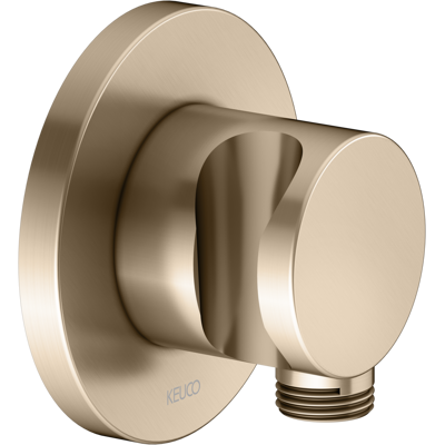 Raccord de Tuyau de Douche KEUCO IXMO avec Support - Rosette Ronde, Bronze - Publicité Raccord de Tuyau de Douche KEUCO IXMO avec Support - Rosette Ronde, Bronze - Publicité