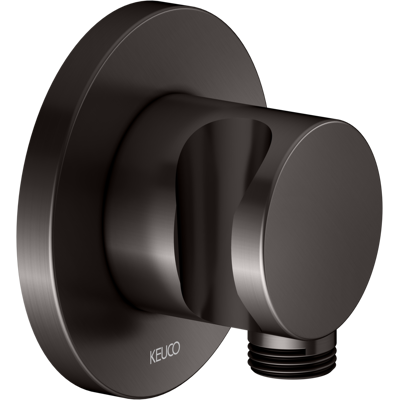 Raccord de tuyau de douche KEUCO IXMO - Rosette ronde, Chrome noir brossé - Publicité Raccord de tuyau de douche KEUCO IXMO - Rosette ronde, Chrome noir brossé - Publicité