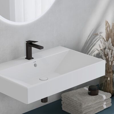 Robinet Kludi Decus - Monoposte, Métal, 4,5 l/min, Drain, Noir Mat - Robinet - Publicité Robinet Kludi Decus - Monoposte, Métal, 4,5 l/min, Drain, Noir Mat - Robinet - Publicité