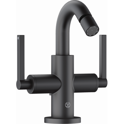 Mitigeur bidet Kludi Nova Fonte - Deux poignées - Noir mat - Mitigeur bidet - Publicité Mitigeur bidet Kludi Nova Fonte - Deux poignées - Noir mat - Mitigeur bidet - Publicité