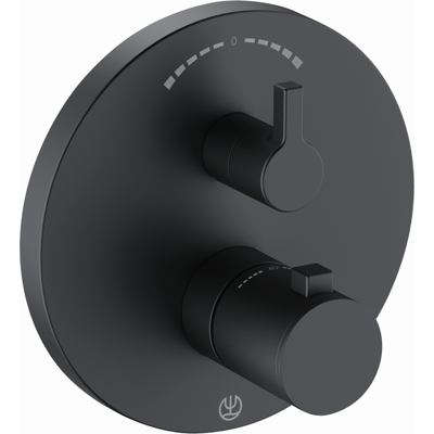 Mitigeur thermostatique Kludi Nova Fonte - Encastré - Noir - Publicité Mitigeur thermostatique Kludi Nova Fonte - Encastré - Noir - Publicité