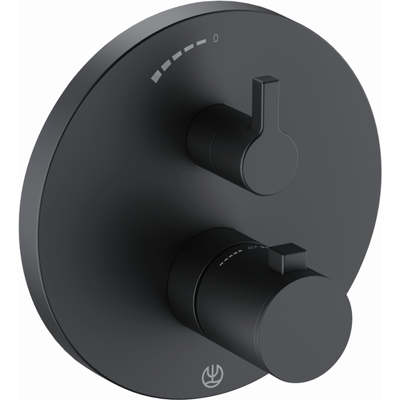 Mixeur thermostatique de douche Kludi Nova Fonte - Noir mat - Publicité Mixeur thermostatique de douche Kludi Nova Fonte - Noir mat - Publicité