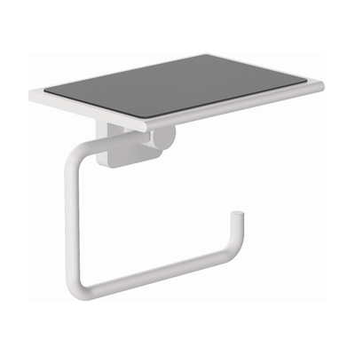 Kludi VELA S Porte-Papiers Toilette avec Étagère Blanc Mat - Porte-Rouleau - Publicité Kludi VELA S Porte-Papiers Toilette avec Étagère Blanc Mat - Porte-Rouleau - Publicité