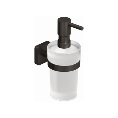 Distributeur de savon Kludi VELA S - Fixation murale, 150ml, Gunmetal brossé - Publicité Distributeur de savon Kludi VELA S - Fixation murale, 150ml, Gunmetal brossé - Publicité