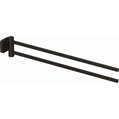 Barre à serviettes double Kludi VELA S - 440mm - Gunmetal brossé - Publicité Barre à serviettes double Kludi VELA S - 440mm - Gunmetal brossé - Publicité
