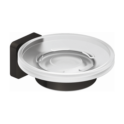 Kludi VELA S Porte-savon Brushed Gunmetal - Soap Dish - Publicité Kludi VELA S Porte-savon Brushed Gunmetal - Soap Dish - Publicité