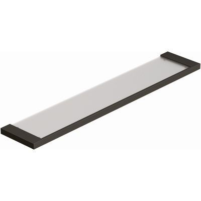 Kludi VELA C Étagère en verre Gunmetal brossé - Étagère en verre - Publicité Kludi VELA C Étagère en verre Gunmetal brossé - Étagère en verre - Publicité