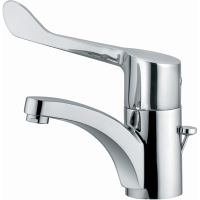 Kludi Medi-Care Mitigeur lavabo monocommande - Bec fixe, levier médical - Publicité Kludi Medi-Care Mitigeur lavabo monocommande - Bec fixe, levier médical - Publicité