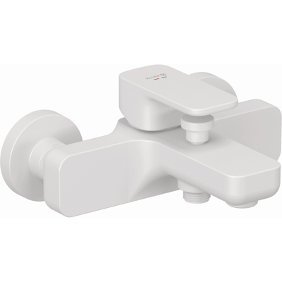Kludi RENON Remplissage de bain et douche 426915375 Mitigeur monocommande blanc mat - Robinet - Publicité Kludi RENON Remplissage de bain et douche 426915375 Mitigeur monocommande blanc mat - Robinet - Publicité