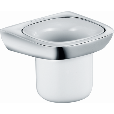 Support en verre Kludi Amba avec gobelet - Porte-verre de salle de bain - Publicité Support en verre Kludi Amba avec gobelet - Porte-verre de salle de bain - Publicité