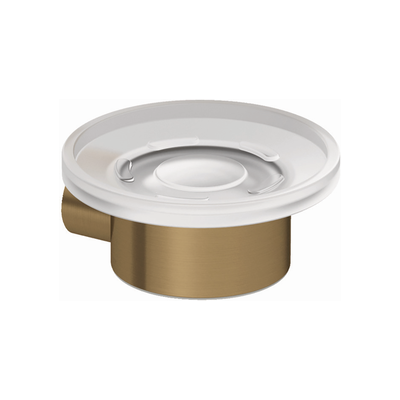 Kludi VELA R Porte-savon - Verre transparent Bronze brossé - Publicité Kludi VELA R Porte-savon - Verre transparent Bronze brossé - Publicité