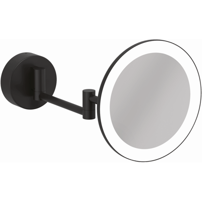 Miroir cosmétique LED Kludi VELA R avec support mural noir - Publicité Miroir cosmétique LED Kludi VELA R avec support mural noir - Publicité