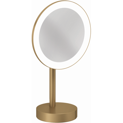 Miroir cosmétique LED Kludi VELA R - Autonome, Bronze brossé - Publicité Miroir cosmétique LED Kludi VELA R - Autonome, Bronze brossé - Publicité